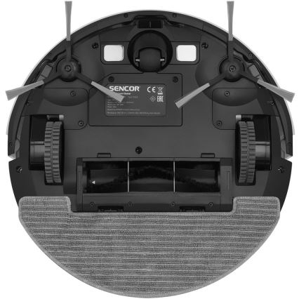 Sencor - Inteligentny robot sprzątający z funkcją mopowania 2w1 28W/2600 mAh Wi-Fi biały + pilot zdalnego sterowania