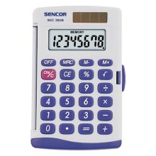 Sencor - Kalkulator kieszonkowy 1xLR41 biały/niebieski