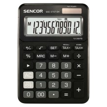 Sencor - Kalkulator stołowy 1xLR44 czarny