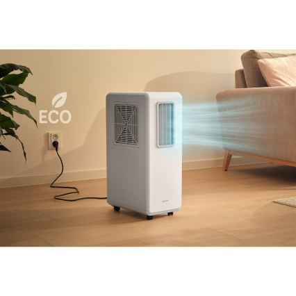 Sencor - Klimatyzator przenośny 4 w 1 200 W/230 V 1800 BTU biały + pilot