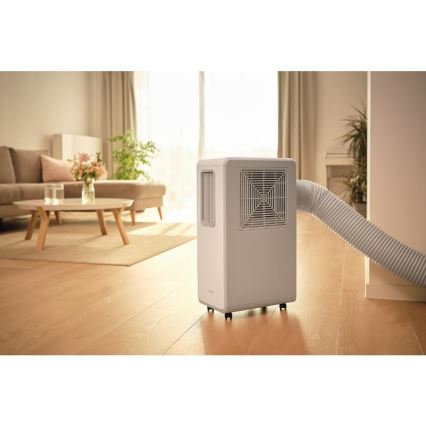 Sencor - Klimatyzator przenośny 4 w 1 200 W/230 V 1800 BTU biały + pilot