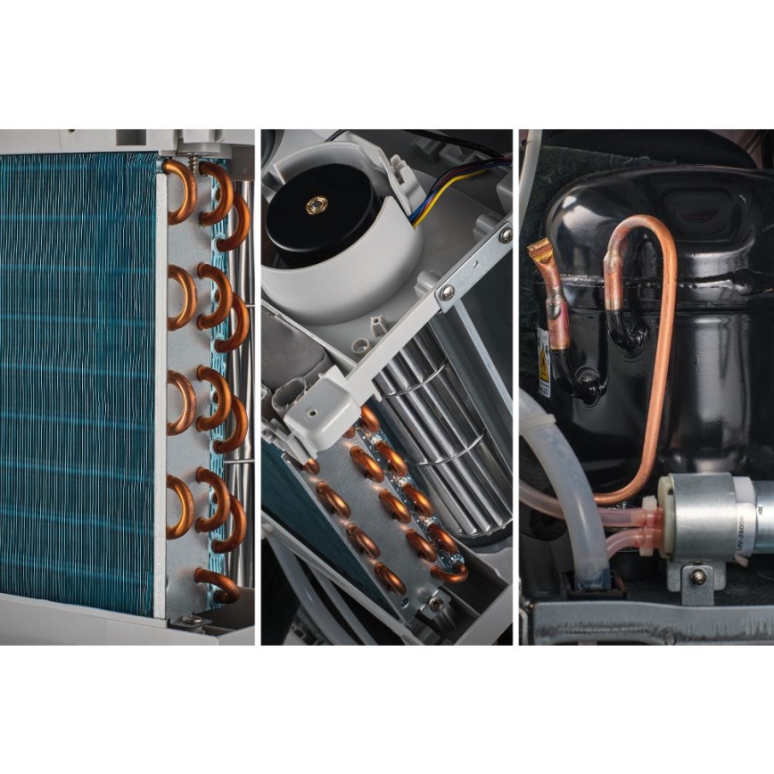 Sencor - Klimatyzator przenośny 4 w 1 200 W/230 V 1800 BTU biały + pilot