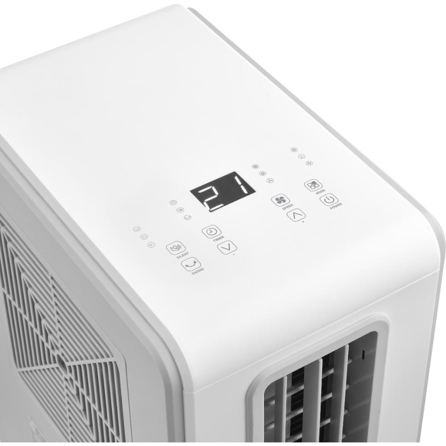 Sencor - Klimatyzator przenośny 4 w 1 200 W/230 V 1800 BTU biały + pilot
