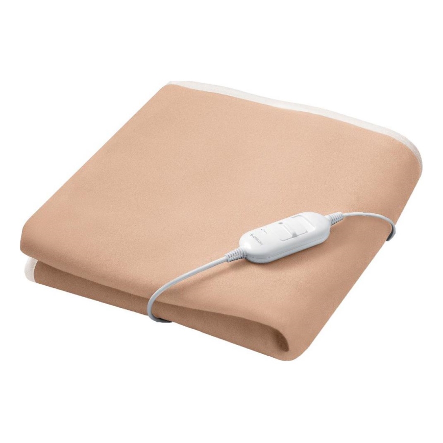 Sencor - Koc elektryczny 60W/230V 150x80 cm beżowy