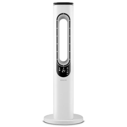 Sencor - Kolumnowy wentylator bezłopatkowy 50W/230V biały + zdalne sterowanie