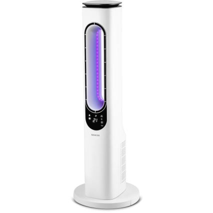 Sencor - Kolumnowy wentylator bezłopatkowy 50W/230V biały + zdalne sterowanie