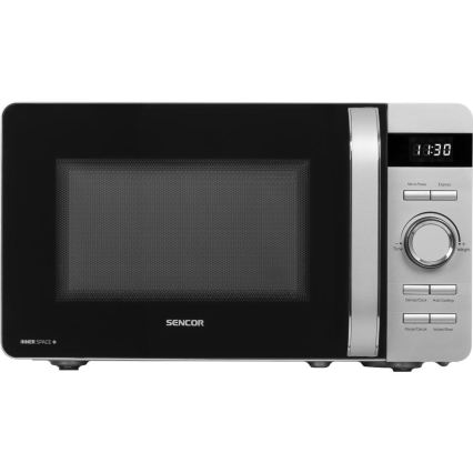 Sencor - Kuchenka mikrofalowa 800 W/230 V, 17 l, srebrna