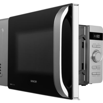 Sencor - Kuchenka mikrofalowa 800 W/230 V, 17 l, srebrna