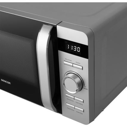 Sencor - Kuchenka mikrofalowa 800 W/230 V, 17 l, srebrna