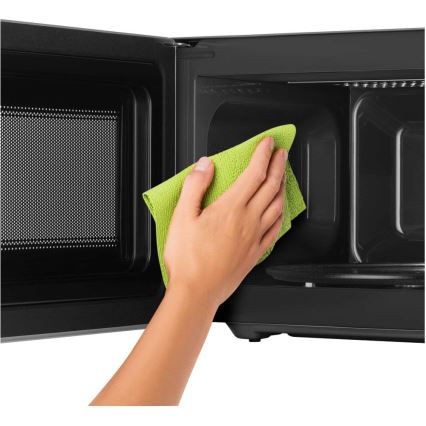 Sencor - Kuchenka mikrofalowa z funkcją grilla 700W/1000W/230V 20 l matowy chrom