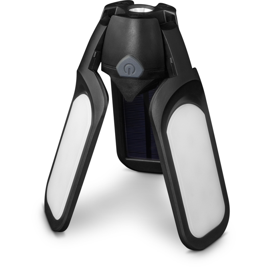 Sencor - ładowalna latarka kempingowa LED z panelem solarnym, 3W/1600 mAh, IPX4