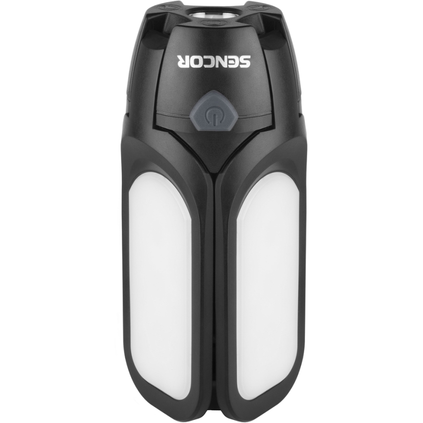 Sencor - ładowalna latarka kempingowa LED z panelem solarnym, 3W/1600 mAh, IPX4