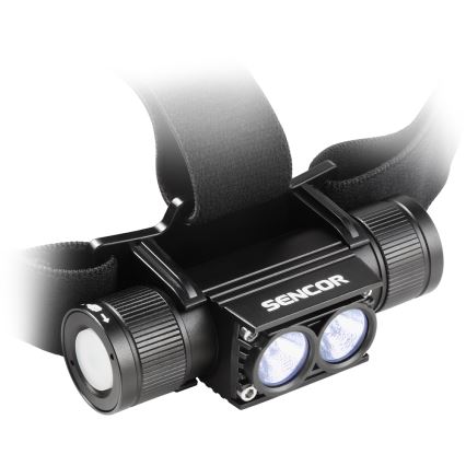 Sencor - LED aluminiowa czołówka ładowalna LED/5W/2600 mAh IP65