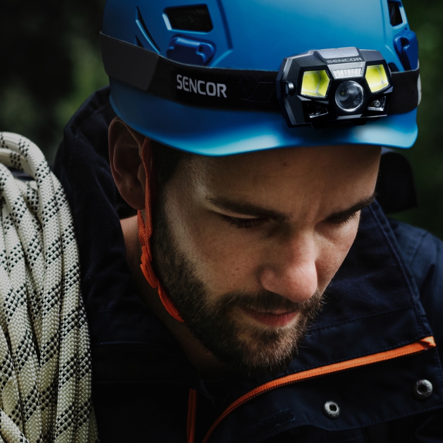 Sencor - LED Czołówka ładowalna LED/3W/900 mAh IP44