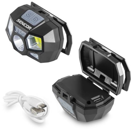 Sencor - LED Czołówka ładowalna LED/3W/900 mAh IP44