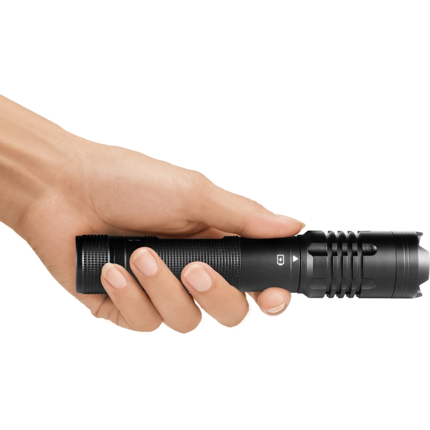 Sencor - Latarka LED ładowalna LED/10W IP22 czarna