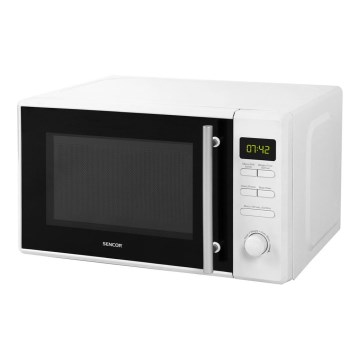 Sencor - Mikrofalówka z funkcją grilla 700W/1000W/230V 20 l biała