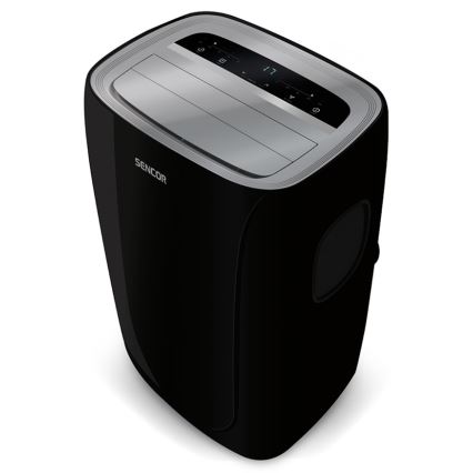 Sencor - Mobilna klimatyzacja z wyświetlaczem LED 3w1 1000W/230V 9000 BTU czarna + pilot