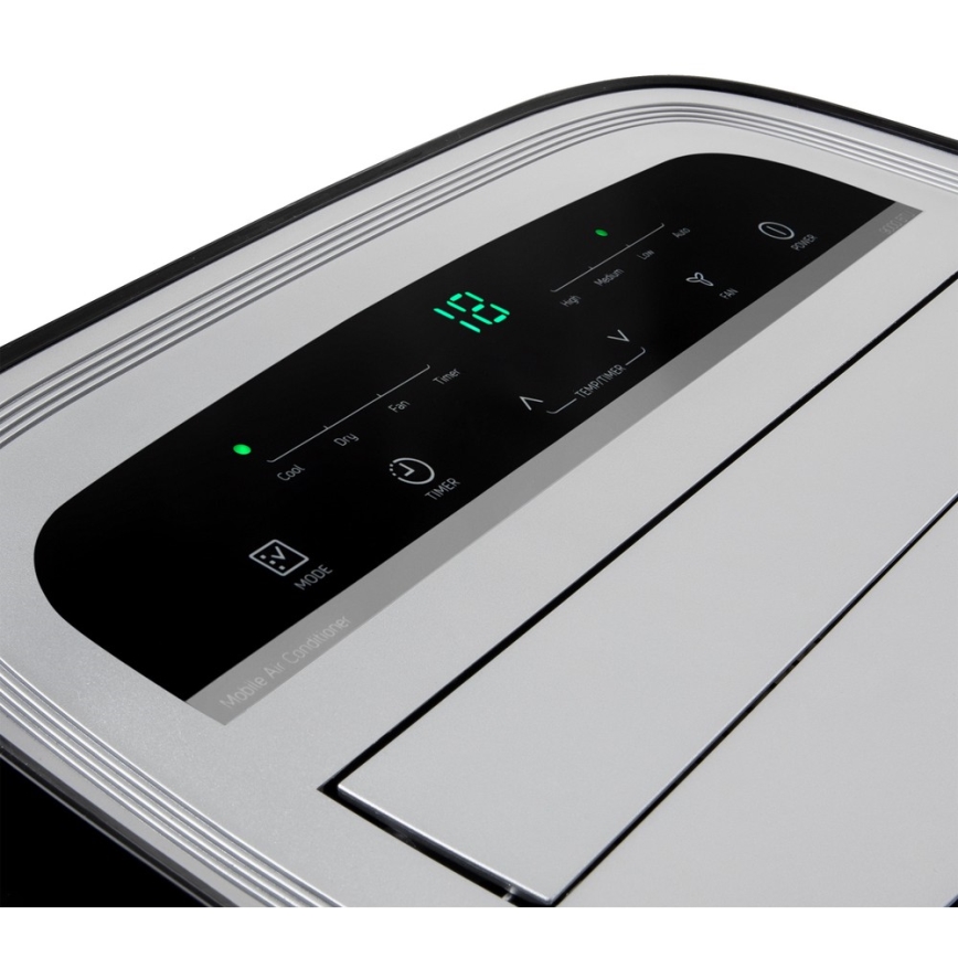 Sencor - Mobilna klimatyzacja z wyświetlaczem LED 3w1 1000W/230V 9000 BTU czarna + pilot