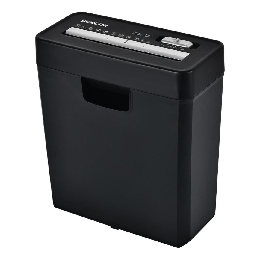 Sencor - Niszczarka papieru A4 objętość 10 l 190W/230V czarny