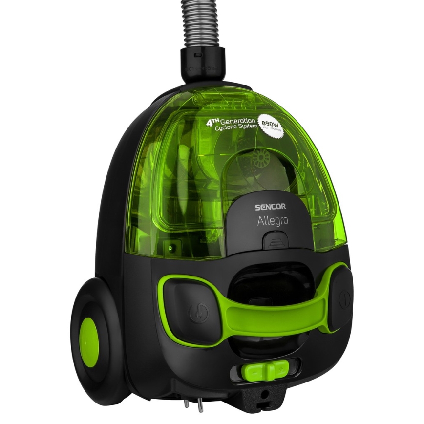 Sencor - Odkurzacz bezworkowy 1,5 l 890W/230V zielony/czarny