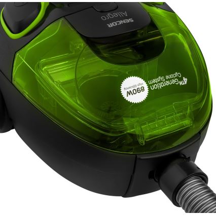 Sencor - Odkurzacz bezworkowy 1,5 l 890W/230V zielony/czarny