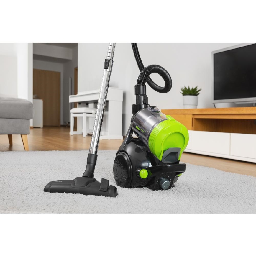 Sencor - Odkurzacz bezworkowy 2 l 700W/230V czarny/zielony