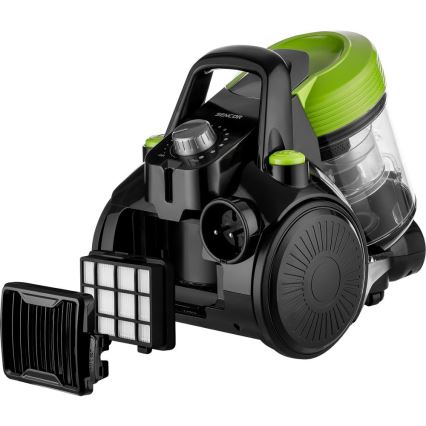 Sencor - Odkurzacz bezworkowy 2 l 700W/230V czarny/zielony