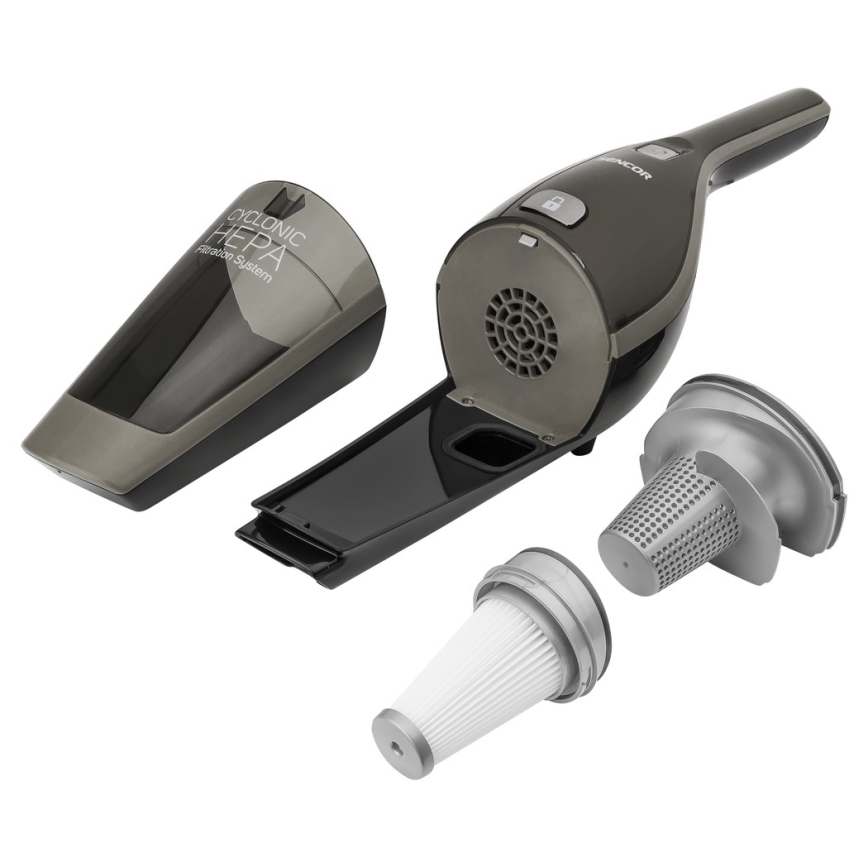 Sencor - Odkurzacz pionowy z elektryczną szczotką obrotową 2w1 110W/21,6V 2000 mAh szary