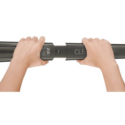 Sencor - Odkurzacz pionowy z elektryczną szczotką obrotową 2w1 110W/21,6V 2000 mAh szary