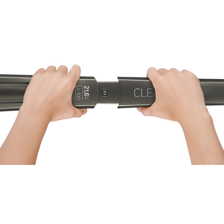 Sencor - Odkurzacz pionowy z elektryczną szczotką obrotową 2w1 110W/21,6V 2000 mAh szary