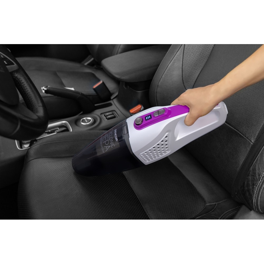 Sencor - Odkurzacz pionowy z elektryczną szczotką obrotową 2w1 110W/14,8V 2200 mAh biały