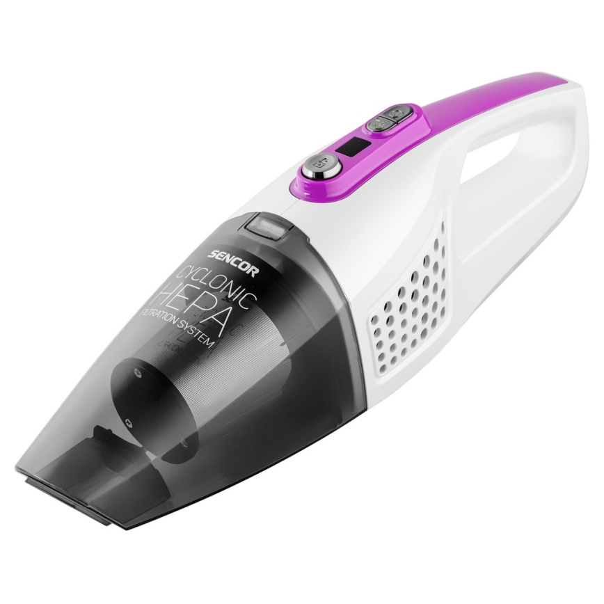 Sencor - Odkurzacz pionowy z elektryczną szczotką obrotową 2w1 110W/14,8V 2200 mAh biały