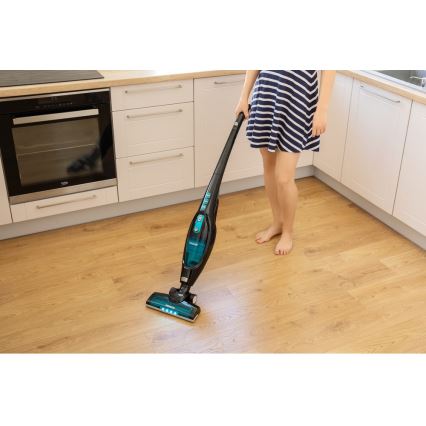 Sencor - Odkurzacz pionowy 2w1 80W/14,4V 2200 mAh czarny/niebieski