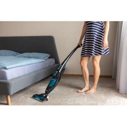 Sencor - Odkurzacz pionowy 2w1 80W/14,4V 2200 mAh czarny/niebieski