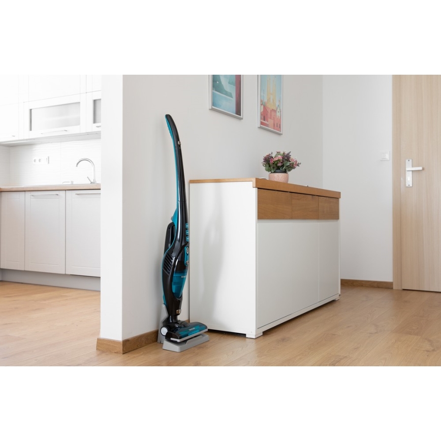 Sencor - Odkurzacz pionowy 2w1 80W/14,4V 2200 mAh czarny/niebieski