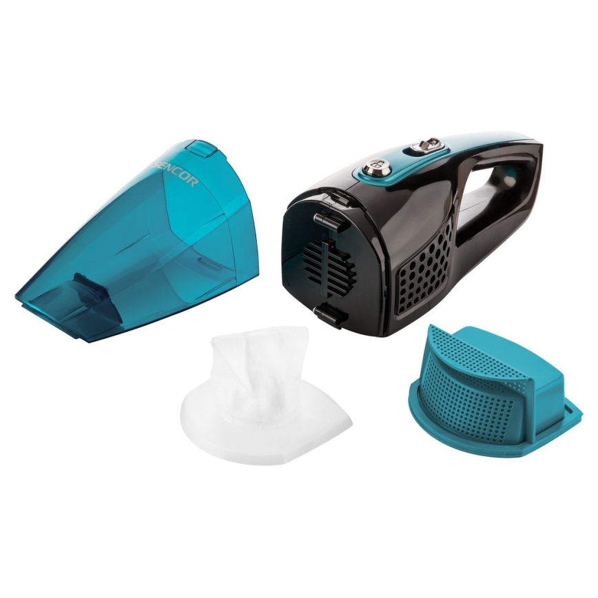 Sencor - Odkurzacz pionowy 2w1 80W/14,4V 2200 mAh czarny/niebieski