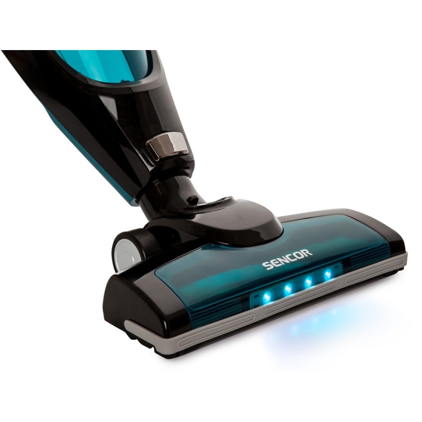 Sencor - Odkurzacz pionowy 2w1 80W/14,4V 2200 mAh czarny/niebieski
