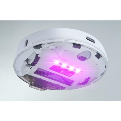 Sencor - Odkurzacz robotyczny z mopem 2 w 1 50W/5000 mAh Wi-Fi biały + pilot zdalnego sterowania