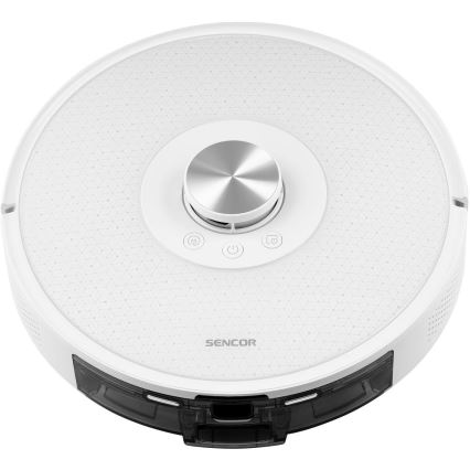 Sencor - Odkurzacz robotyczny z mopem 2 w 1 50W/5000 mAh Wi-Fi biały + pilot zdalnego sterowania