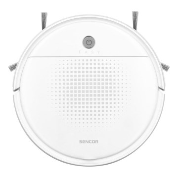 Sencor - Odkurzacz robotyczny z mopem 2w1 18W/1500 mAh biały + zdalne sterowanie