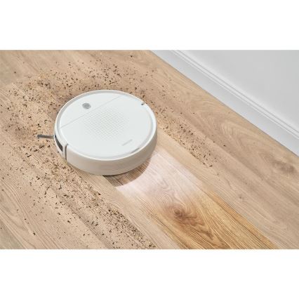 Sencor - Odkurzacz robotyczny z mopem 2w1 18W/1500 mAh biały + zdalne sterowanie