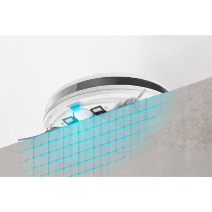Sencor - Odkurzacz robotyczny z mopem 2w1 18W/1500 mAh biały + zdalne sterowanie