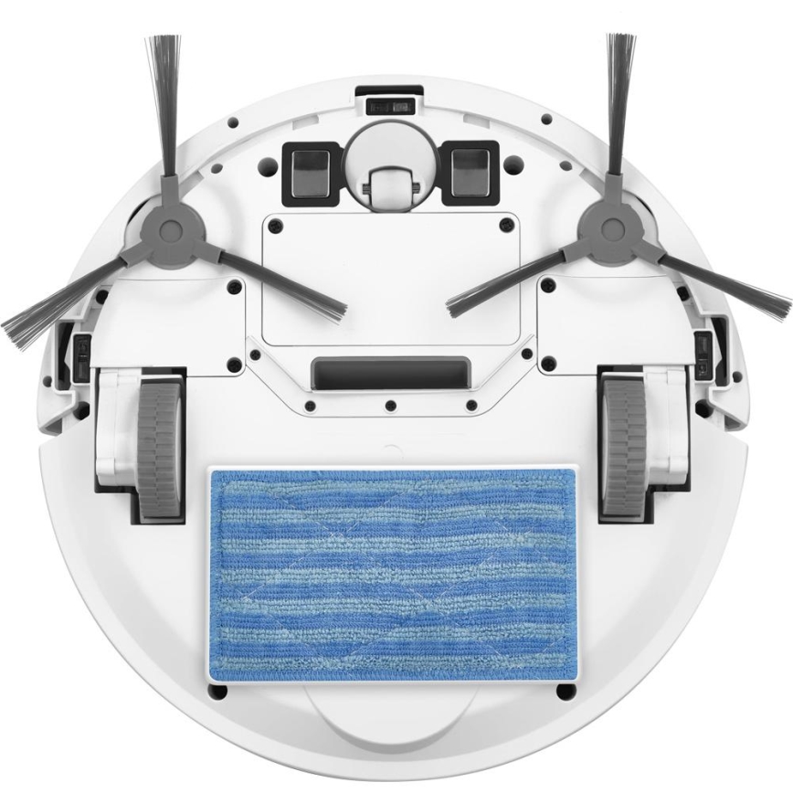 Sencor - Odkurzacz robotyczny z mopem 2w1 18W/1500 mAh biały + zdalne sterowanie