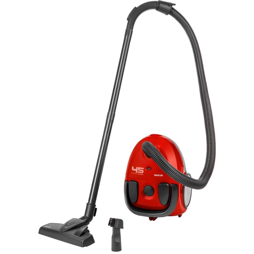 Sencor - Odkurzacz workowy 1,5 l 850 W/230 V czerwony/czarny