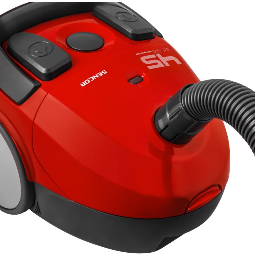 Sencor - Odkurzacz workowy 1,5 l 850 W/230 V czerwony/czarny