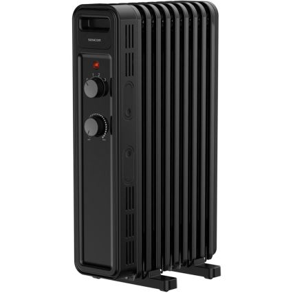 Sencor - Olejowy grzejnik 9-żebrowy 800/1200/2000W/230V czarny