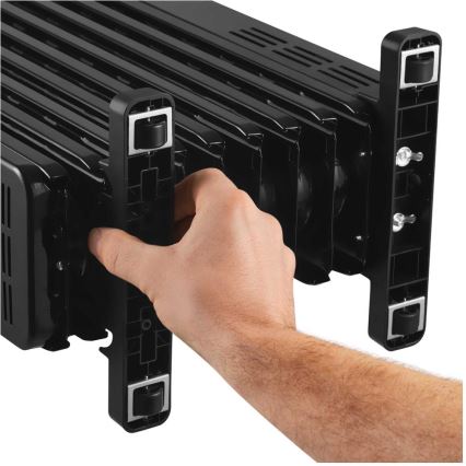 Sencor - Olejowy grzejnik 9-żebrowy 800/1200/2000W/230V czarny