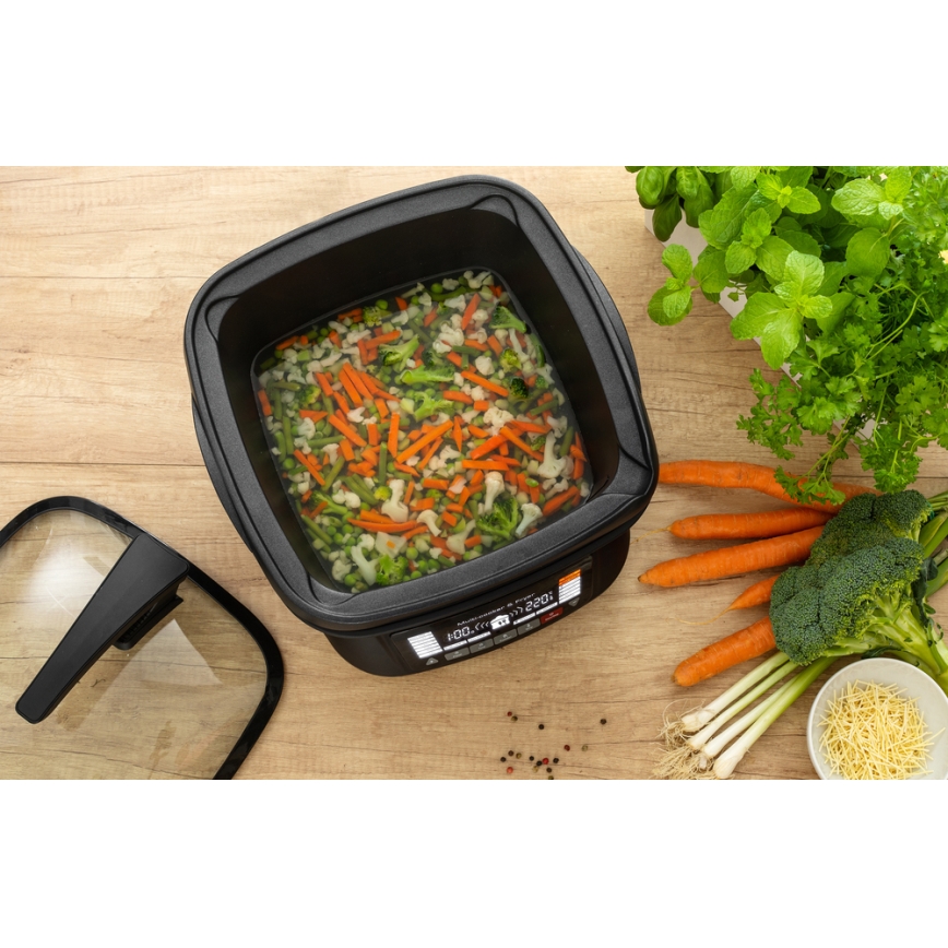 Sencor - Patelnia wielofunkcyjna z akcesoriami 1800W/230V 18 funkcji 4,8l