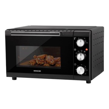 Sencor - Piekarnik elektryczny 20 l 1650W/230V czarny